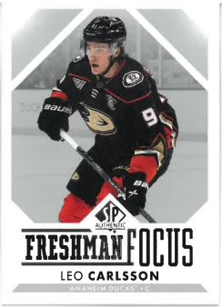 2023-24 UD SP Authentic Freshman Focus Leo Carlsson č. FF-2