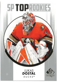 2022-23 UD SP Authentic SP Top Rookies Lukas Dostal č. TR-28