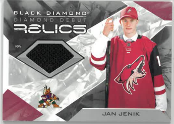 2021-22 UD Black Diamond Diamond Debut Relic Jan Jenik č. DD-JJ