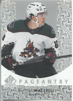 2022-23 UD SP Authentic Pageantry Mattias Macelli