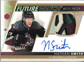 2022-23 UD SP Authentic Future Watch Auto Patch Nathan Smith /100 č. FWAP-NS