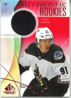 2024-25 UD SP Game Used Authentic Rookies Red Jersey Josh Doan č. 209