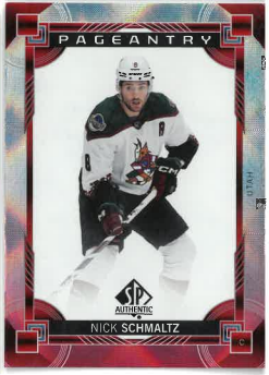 2024-25 UD SP Authentic Pageantry Red Nick Schmaltz č. P-42