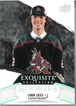 2024-25 UD Exquisite Rookie Connor Geekie č. R-GE