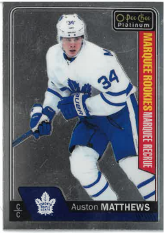 2016-17 UD O-PEE-CHEE Platinum Rookie Marquee Rookies Auston Matthews č. 151