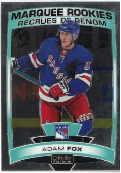 2019-20 UD O-PEE-CHEE Platinum Rookie Adam Fox č. 178