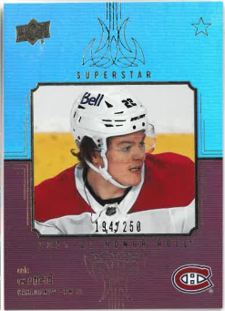 2021-22 UD Series I Honor Roll Cole Caufield /250