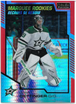 2020-21 UD O-PEE-CHEE Platinum Marquee Rookies Red Prism Jake Oettinger /199 č. 175