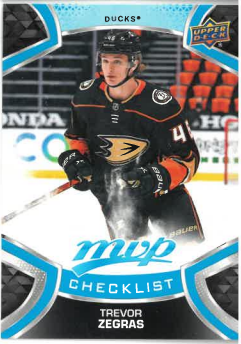 2021-22 UD MVL Checklist Trevor Zegras č. 250