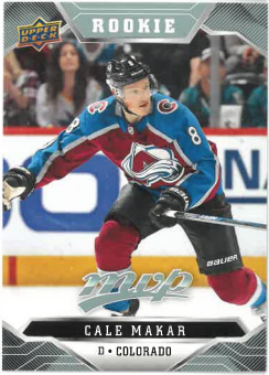 2019-20 UD MVP Rookie Cale Makar č. 247