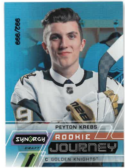 2020-21 UD Synergy Rookie Journey Peyton Krebs /999 č. RJ-PK