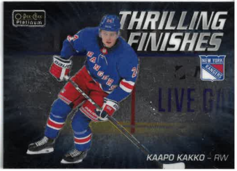 2019-20 UD O-PEE-CHEE Platinum Thrilling Finishes Kaapo Kakko č. TF-25