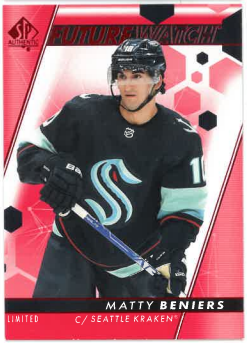 2022-23 UD SP Authentic Future Watch Limited Matty Beniers č. 200