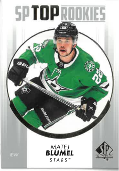 2022-23 UD SP Authentic SP Top Rookies Matej Blumel č. TR-33
