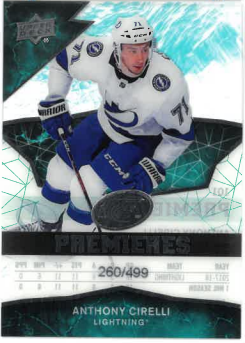 2018-19 UD ICE Premieres Anthony Cirelli /499 č. 101