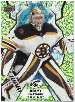 2021-22 UD Ice Green Rookie Jeremy Swayman č. 141