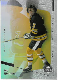 2000-01 UD Legends Supreme Milestones Phil Esposito č. SM13