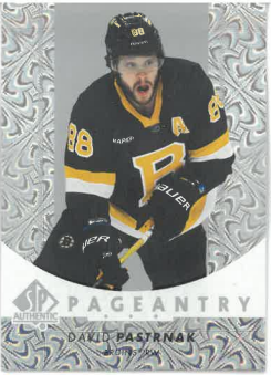 2022-23 UD SP Authentic Pageantry David Pastrnak č. P-39