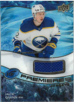 2022-23 UD ICE Premieres Jersey Jack Qiunn č. IPA-JQ