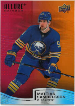 2021-22 UD Allure Red/Orange Mattias Samuelsson č. R-37