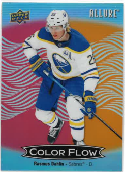 2024-25 UD Allure Color Flow Red-Orange Rasmus Dahlin č. CFL-47