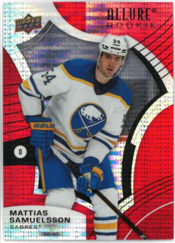 2021-22 UD Allure Red Rainbow Mattias Samuelsson č. 134