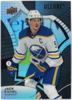 2021-22 UD Allure Black Rainbow Jak Eichel č. 70
