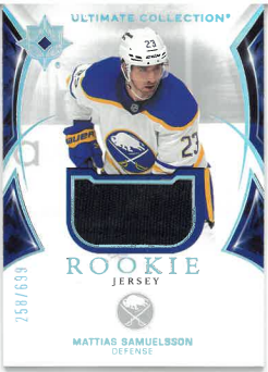 2021-22 UD Ultimate Collection Rookie Jersey Mattias Samuelsson /699 č. 131