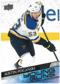 2020-21 UD Series II Young Guns Austin Poganski č. 460