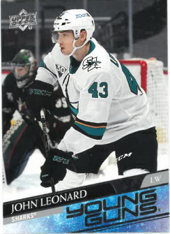 2020-21 UD Series II Young Guns John Leonard č. 474