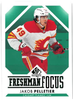 2023-24 SP Authentic Freshman Focus Green Jakob Pelletier č. FF-50