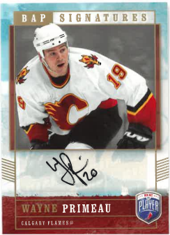 2006-07 UD Be a Player BAP Signature Wayne Primeau č. WP