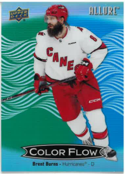 2024-25 UD Allure Color Flow Green-Blue Brent Burns č. CFL-13