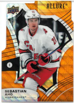 2021-22 UD Allure Orange Slice Sebastian Aho č. 11