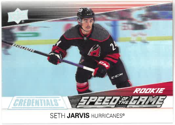 2021-22 UD Credentials Speed of the Game Seth Jarvis č. SGR11