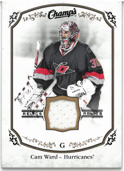 2015-16 UD Champs Game Used Worn Jersey Cam Ward č. J-CW
