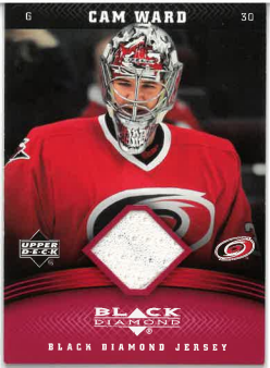 2006-07 UD Black Diamond Jersey Cam Ward /100 č. J-CW