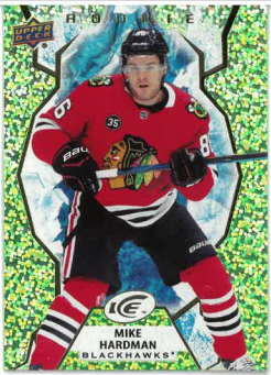 2021-22 UD Ice Green Rookie Mike Hardman č. 129