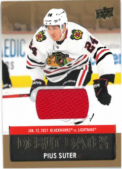 2021-22 UD Series 1 Debut Dates Pius Suter č. DD-19