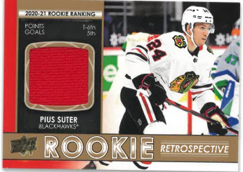 2021-22 UD Series 1 Rookie Retrospective Pius Suter č. RR-11