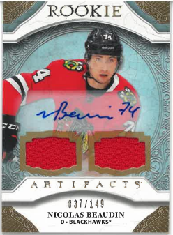 2020-21 Artifacts Rookies Material Gold Nicolas Beaudin /149 č. 164