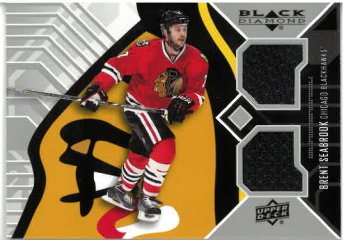 2014-15 UD Black Diamond Double Jersey Brent Seabrook č, CHI-BS