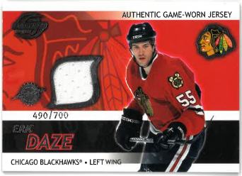 2003-04 Pacific Supreme Authentic Game-Worn Jersey Eric Daze /700 č. 7