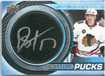 2022-23 UD Trilogy Signature Pucks Dylan Strome č. SP-DS