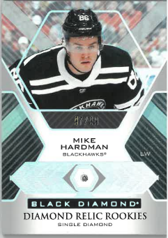 2021-22 UD Black Diamond Relic Rookies Single Diamond Mike Hardman /99 č. BDR-MH