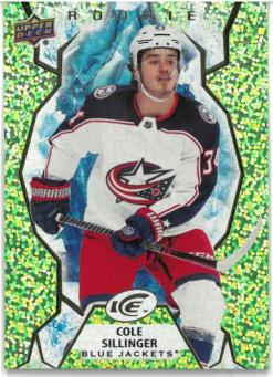 2021-22 UD Ice Green Rookie Cole Sillinger č. 138