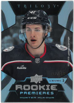 2023-24 UD Trilogy Rare Rookie Premieres lvl.3 Hunter McKown /299 č. 208
