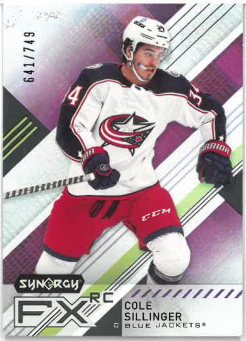 2021-22 UD Synergy FX RC Cole Sillinger /749 č. FXR-CS