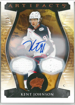 2023-24 UD Artifacts Kent Johnson Black /5 č. 110