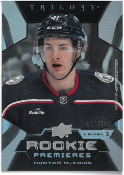 2023-24 UD Trilogy Rookie Premieres Rare Level 3 Hunter McKown /299 č. 208